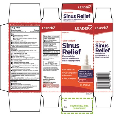 LEADER  Extra Strength Sinus Relief 1 FL OZ - Equaline Nasal Spray